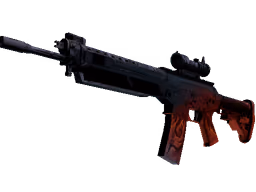 SG 553 | Darkwing (Well-Worn)